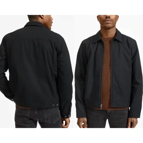 Everlane The Filled Canvas Zip Jacket Black, Men's Size Medium - Picture 1 of 8